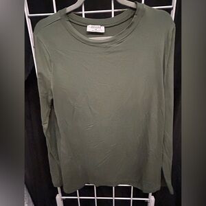 Zenana Outfitters Forest Green Crew Neck Top